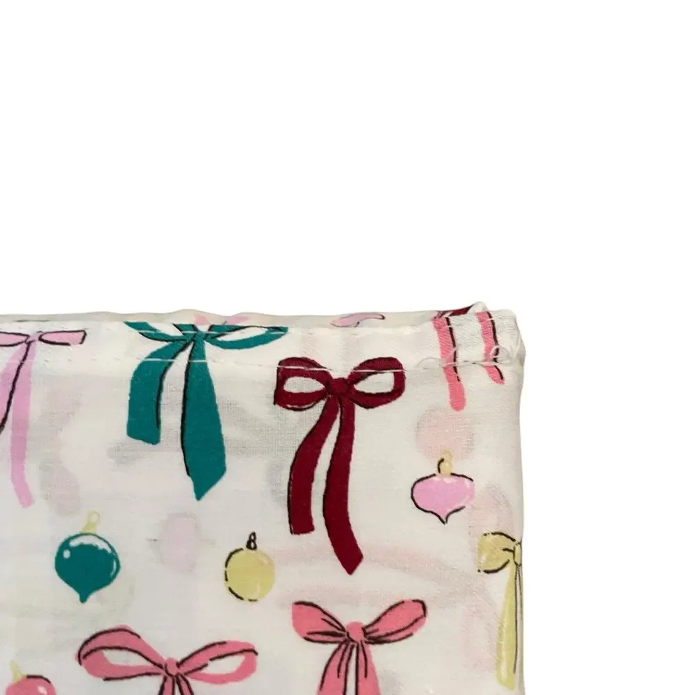 Cupcakes & Cashmere 100% Cotton BOWS Standard Pillowcase Set of 2 New